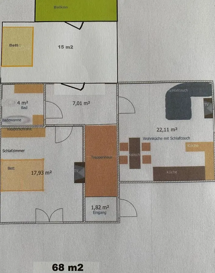 Apartment Ruhige Wohnung An Der Uni Dusseldorf